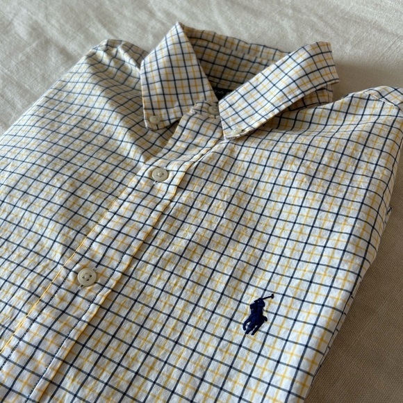 Ralph Lauren Other - Ralph Lauren Yellow and Blue Button Down Shirt Men’s Size S